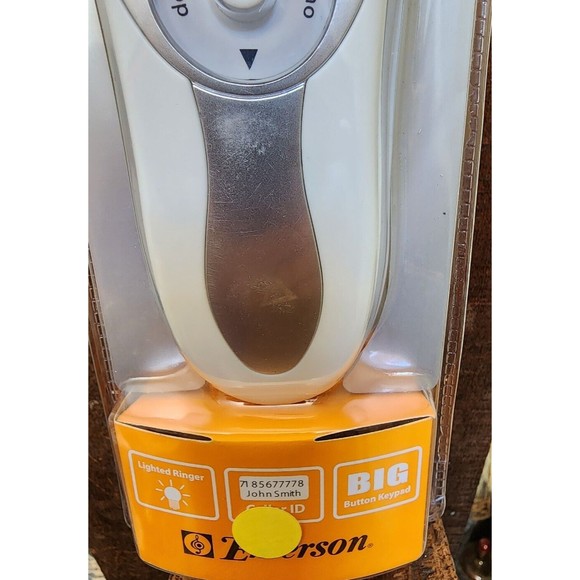 Emerson Slim Line Caller ID Large Button Corded Phone NIB Multiple Languages - Picture 2 of 6